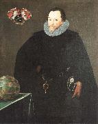 GHEERAERTS, Marcus the Younger Sir Francis Drake Sweden oil painting artist